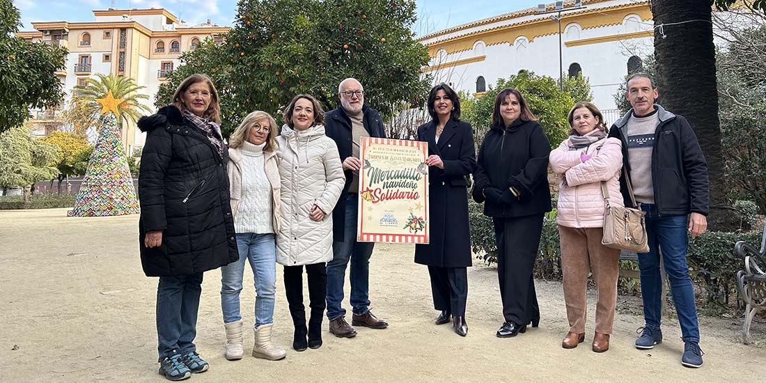 Jardines de Santa Margarita se llenan de solidaridad con el Mercadillo Navideño