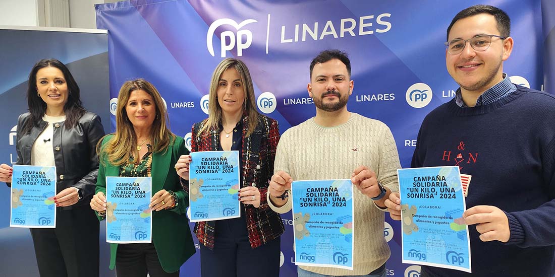 Nuevas Generaciones y el Partido Popular de Linares inician su tradicional campaña solidaria “Un kilo, una sonrisa”