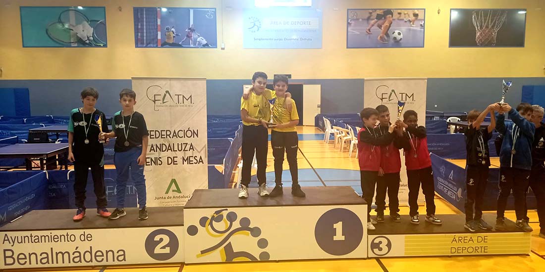 Primeros éxitos linarenses en el Campeonato de Andalucía de Tenis de Mesa